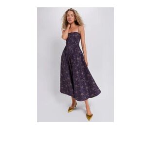 Amethyst Rosette Naomi Dress
